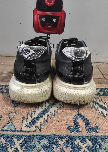 Hotiç marka Siyah Platform Topuklu Bağcıklı erkek Spor Ayakkabı - Görsel 5