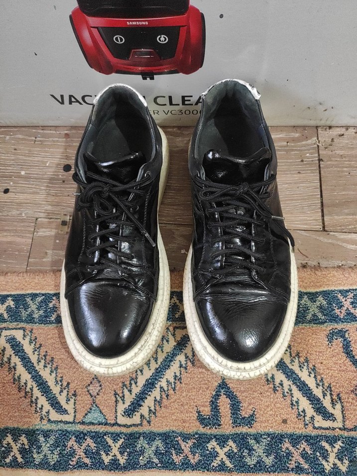 Hotiç marka Siyah Platform Topuklu Bağcıklı erkek Spor Ayakkabı - Görsel 3