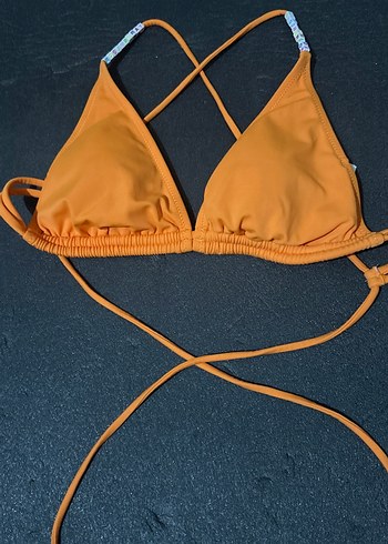 40 Beden Turuncu Mini Bikini Üstü