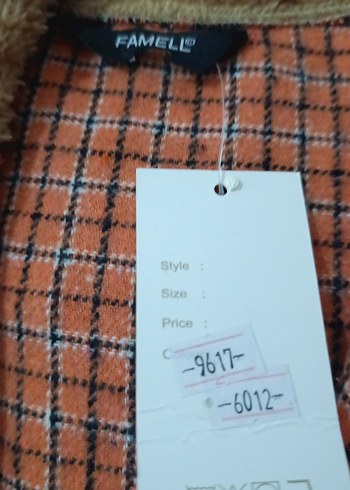 Düğmeli, Nakışlı Kahverengi kız çocuk - Görsel 2