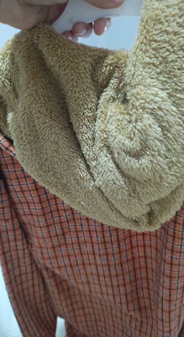 Düğmeli, Nakışlı Kahverengi kız çocuk - Görsel 4