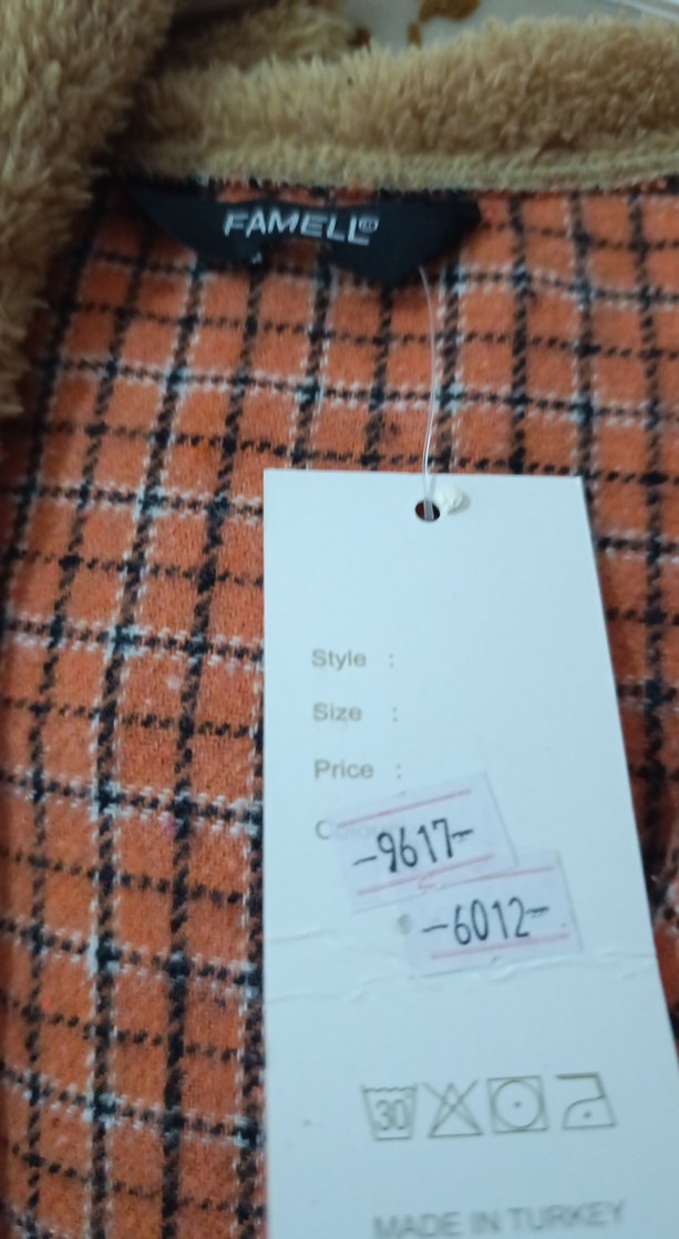 Düğmeli, Nakışlı Kahverengi kız çocuk - Görsel 2