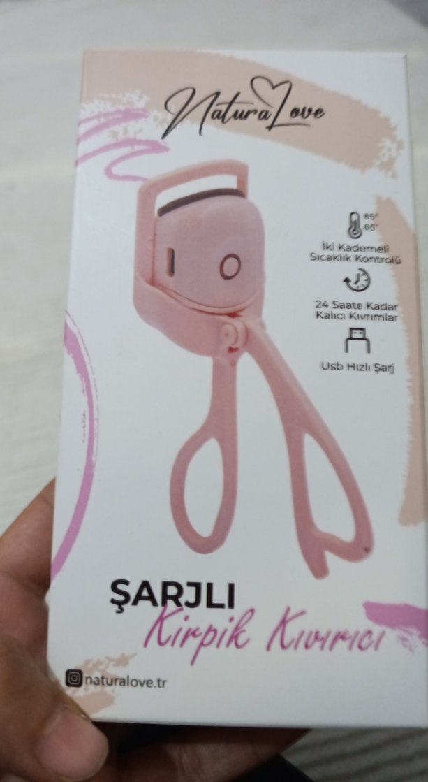 Şarjlı Pembe Kirpik Kıvırıcı - Görsel 2