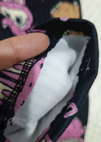 Kız Çocuk Renkli Baskılı Örme Tayt - Görsel 5