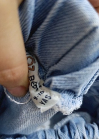 Bej Örgü Detaylı Rahat Kesim kız cocuk Kot Pantolon - Görsel 4