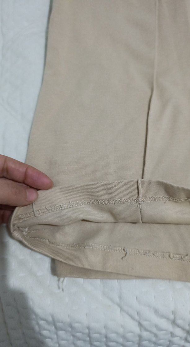 Bej kız çocuk Uzun Kollu Salaş Robe - Görsel 2