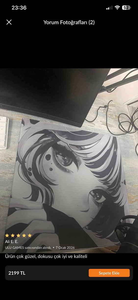 Gri Anime Tasarımlı Cam Mouse Pad - Görsel 4