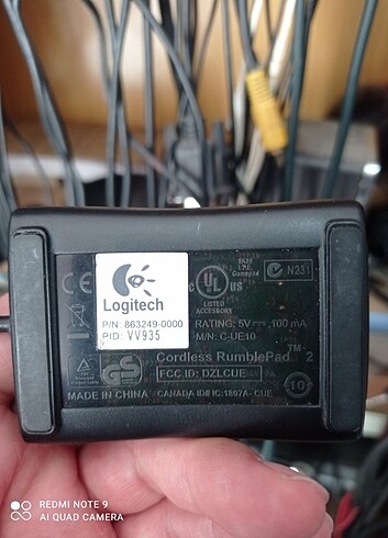 Logitech Cordless RumblePad 2 gamepad alıcısı 