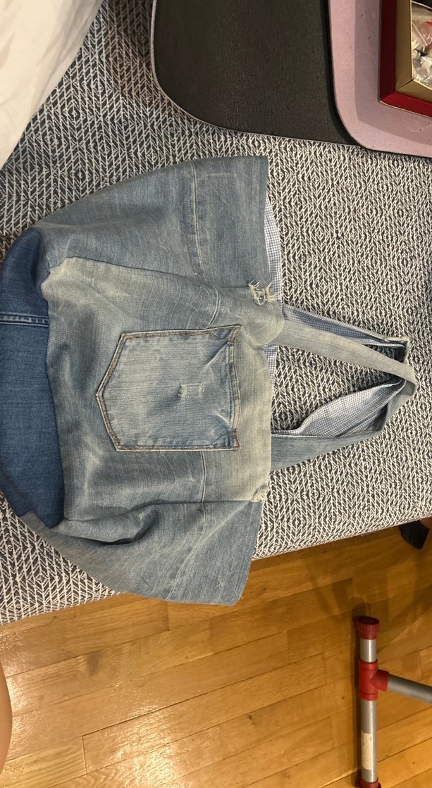 Gri Denim Kadın Günlük Çanta - Görsel 2