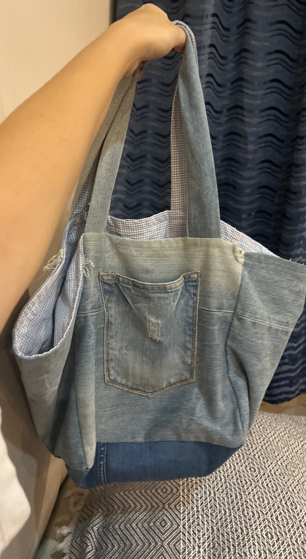 Gri Denim Kadın Günlük Çanta - Görsel 4