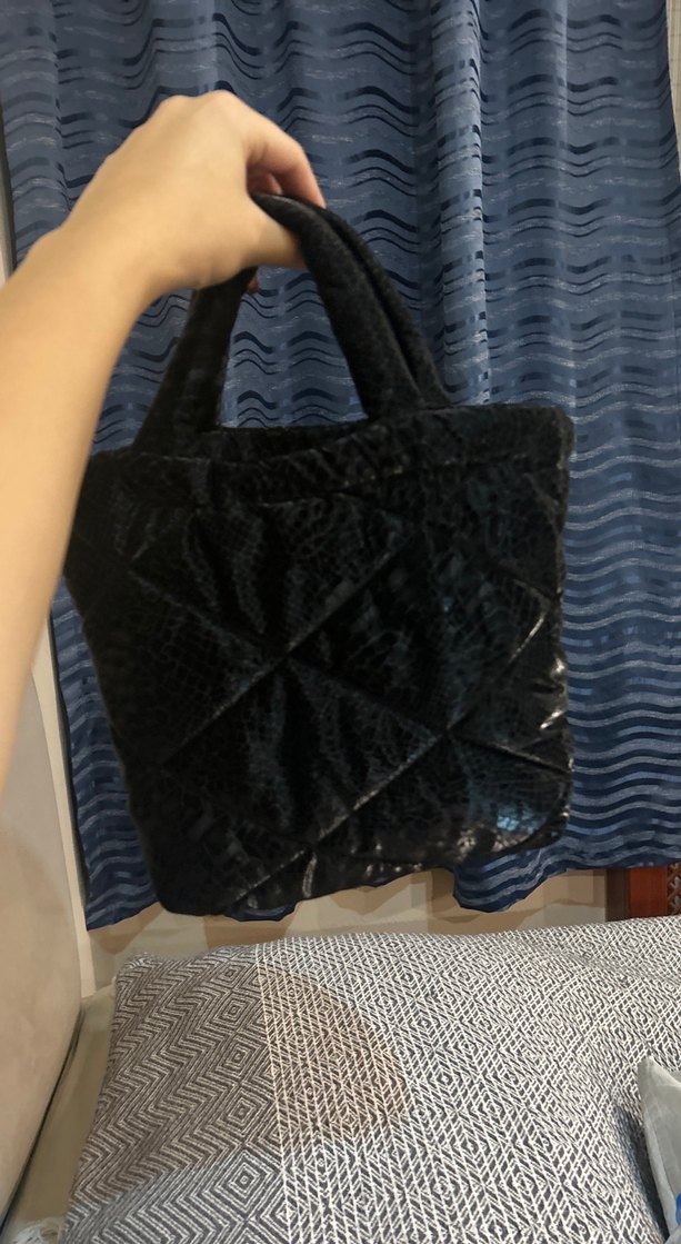 Yılan Desenli Siyah Gotik Kadın Çanta - Görsel 3