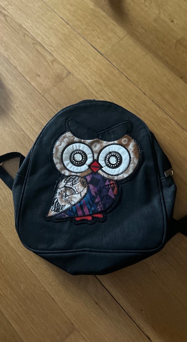 Gri Nakışlı Kadın Sırt Çantası ÇOCUK ÇANTA - Görsel 2