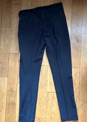 Siyah Fermuarlı Kadın Kumaş Pantolon - Görsel 2