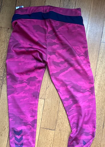 Pembe Kamuflaj Desenli Spor Tayt - Görsel 2