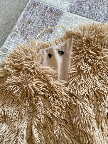 s Beden ten rengi Renk Peluş ceket