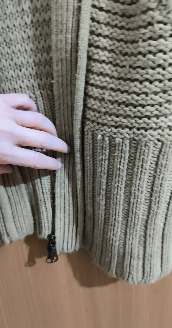 Mango 2007 üretim  Gri Örgü Midi Kadın depresyon hırkası - Görsel 4