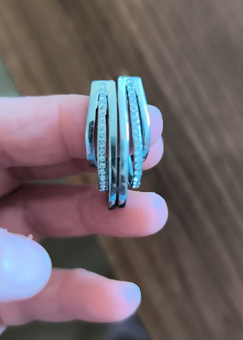 Turkuaz Boncuklu Mini Kadın Küpeler - Görsel 2