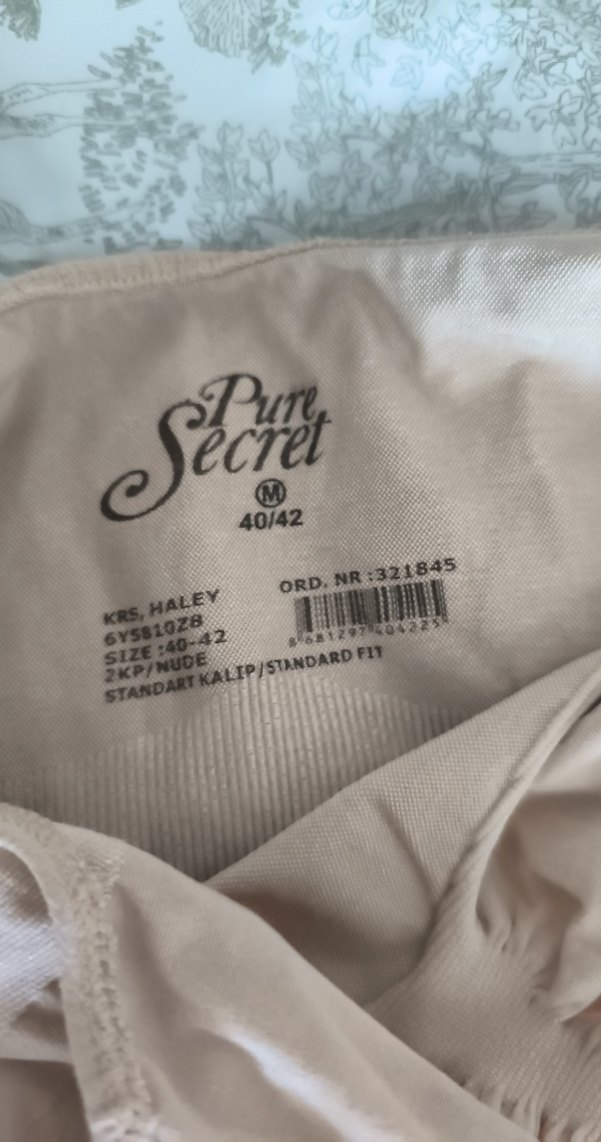 Bej Düz Desenli toplayıcı Korse - Görsel 5