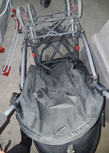 Katlanabilir Siyah Bebek Arabası - Görsel 3