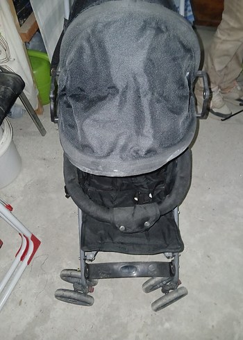 Katlanabilir Siyah Bebek Arabası - Görsel 4