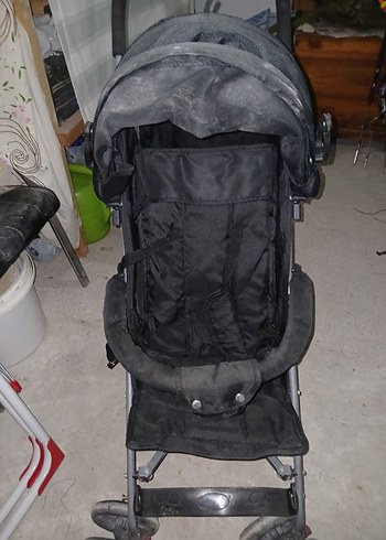 Katlanabilir Siyah Bebek Arabası - Görsel 5