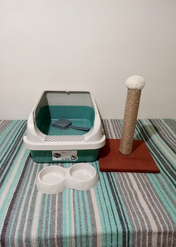 kedi tuvaleti mama kabı - Görsel 4