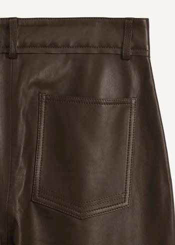 32 Beden ZARA SRPLS HAKİKİ DERİ PANTOLON