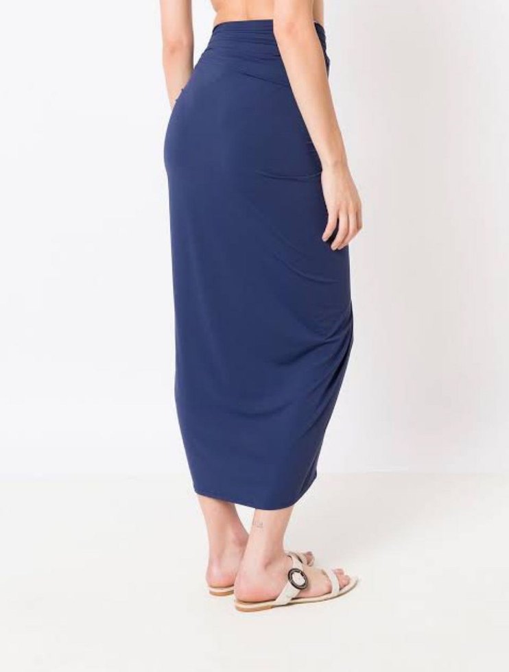 PIU BRAND bağlamalı midi pareo - Görsel 3