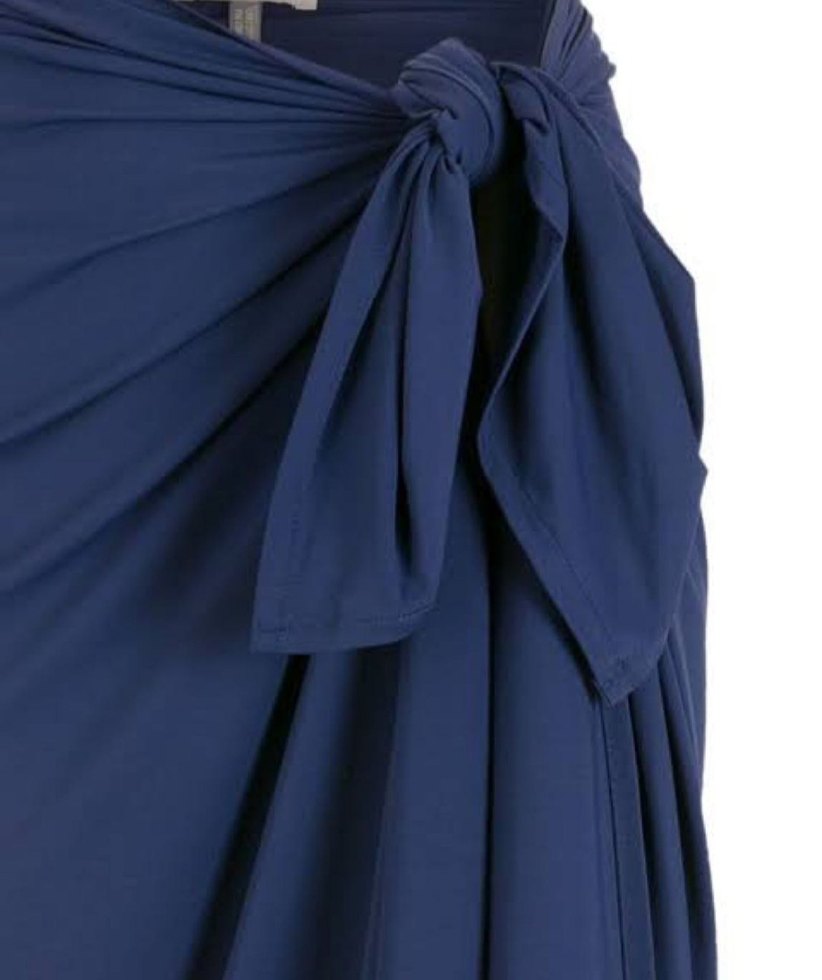 PIU BRAND bağlamalı midi pareo - Görsel 4