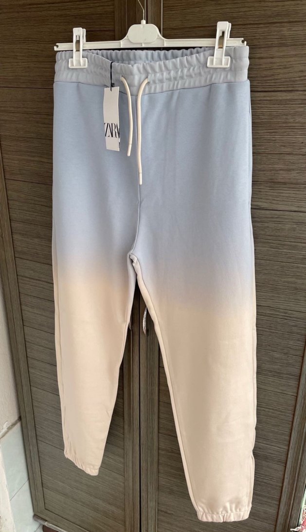 Zara BATİK DESENLİ JOGGING FIT PANTOLON - Görsel 5