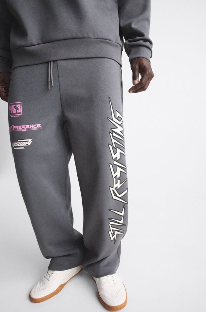 ZARA DESENLİ JOGGER PANTOLON - Görsel 4