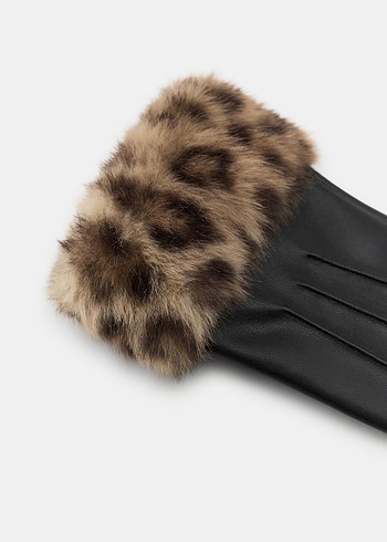 ZARA Leopar Detaylı Eldiven - Görsel 2