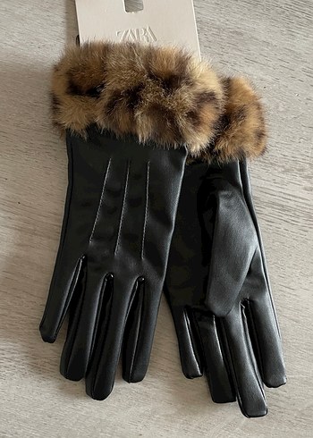 ZARA Leopar Detaylı Eldiven - Görsel 4