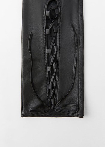 ZARA HAKİKİ DERİ BAĞCIKLI ELDİVEN - Görsel 4