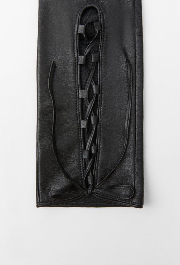 ZARA HAKİKİ DERİ BAĞCIKLI ELDİVEN - Görsel 4