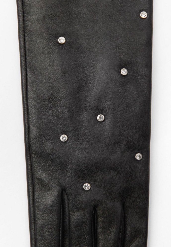 ZARA SWAROVSKİ TAŞLI DERİ ELDİVEN - Görsel 5