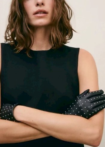 ZARA ZIMBALI SUNİ DERİ ELDİVEN - Görsel 2