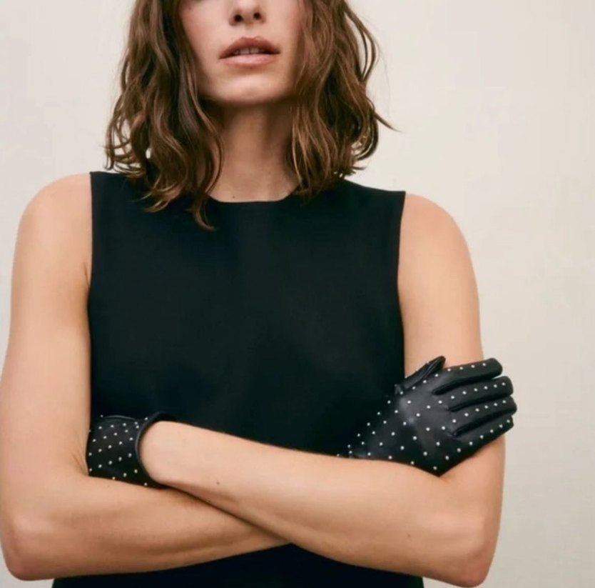 ZARA ZIMBALI SUNİ DERİ ELDİVEN - Görsel 2