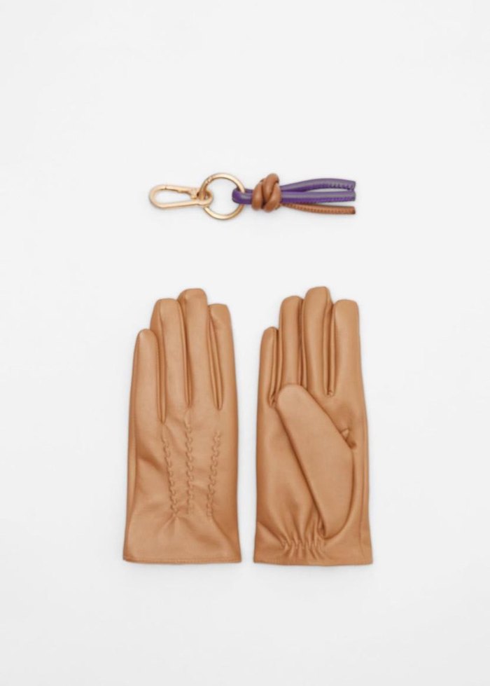 ZARA HAKİKİ DERİ ELDİVEN&ANAHTARLIK SETİ - Görsel 2