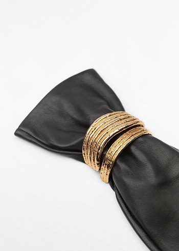 ZARA BİLEZİK DETAYLI HAKİKİ DERİ ELDİVEN - Görsel 5