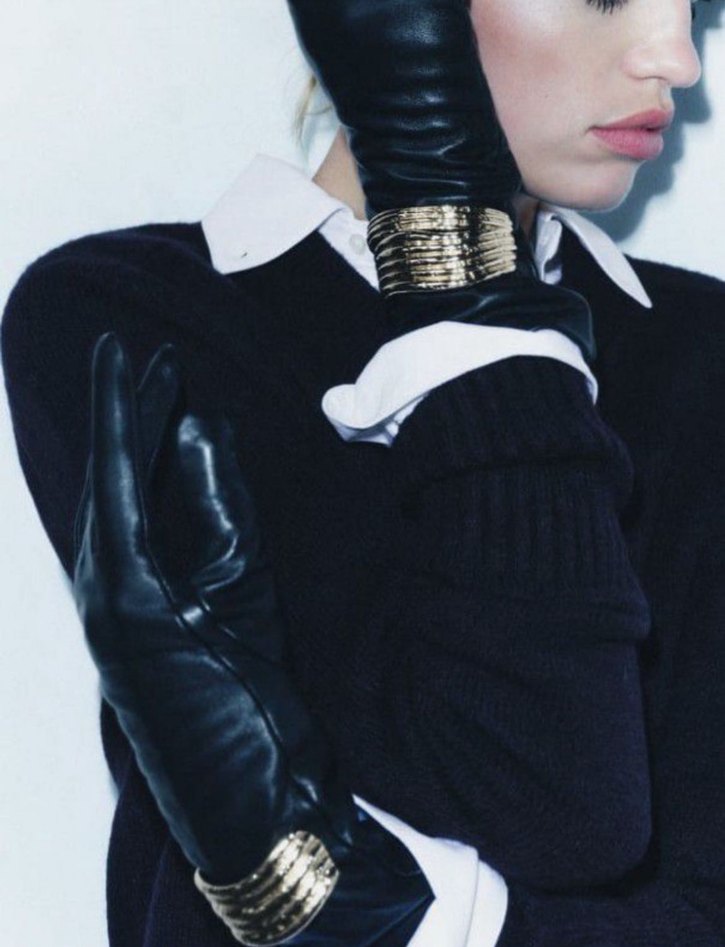 ZARA BİLEZİK DETAYLI HAKİKİ DERİ ELDİVEN - Görsel 3