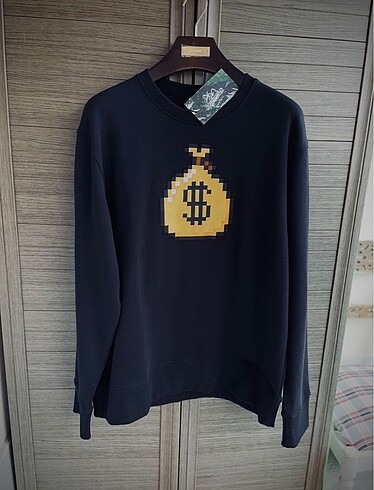 xl Beden siyah Renk BRICKTOWN Sweatshirt Dolar