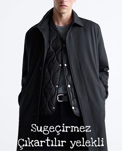 ZARA SU GEÇİRMEZ ÇIKARILABİLEN YELEKLİ