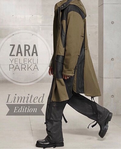 ZARA Limited Edition Extra Yelekli Kaban