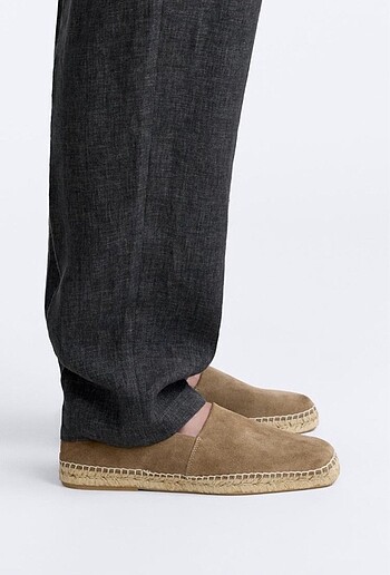 ZARA KALIN HAKİKİ DERİ SÜET ESPADRIL - Görsel 5