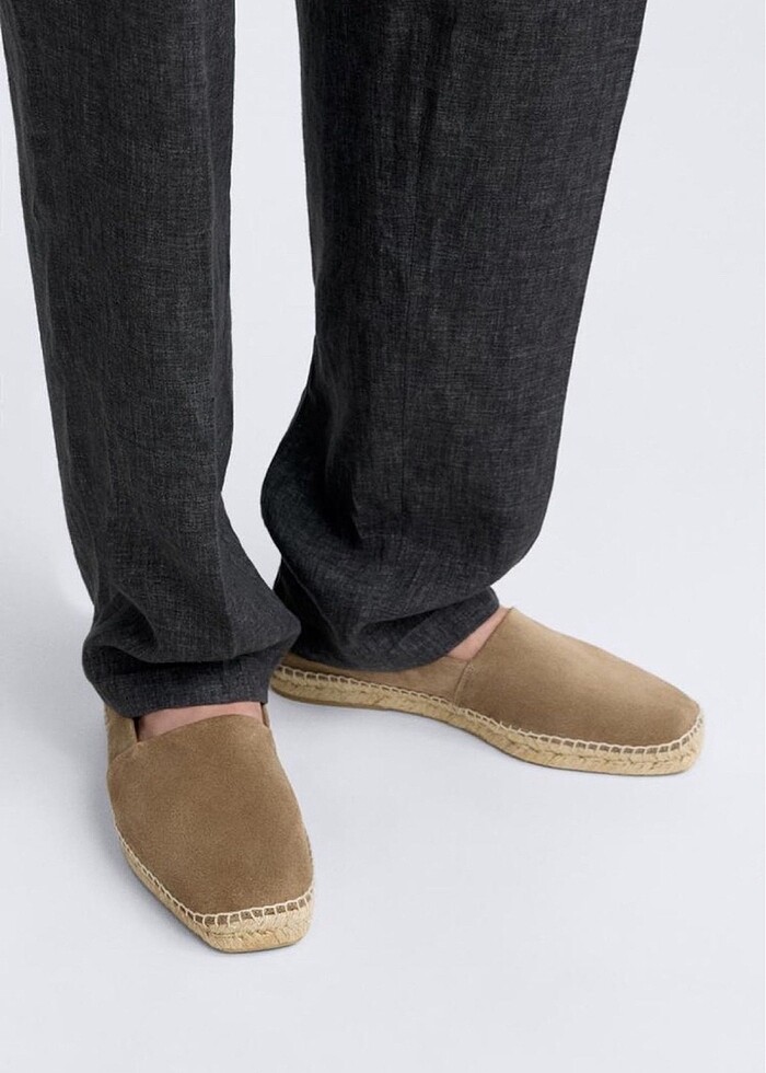 ZARA KALIN HAKİKİ DERİ SÜET ESPADRIL - Görsel 3