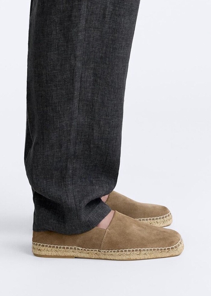 ZARA KALIN HAKİKİ DERİ SÜET ESPADRIL - Görsel 5