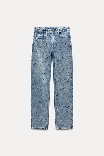 ZARA DÜZ PAÇA ORTA BEL ÇITÇITLI JEAN