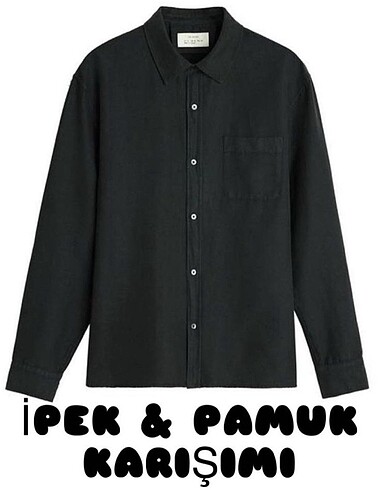 ZARA İPEK&PAMUK ORİGİNS GÖMLEK
