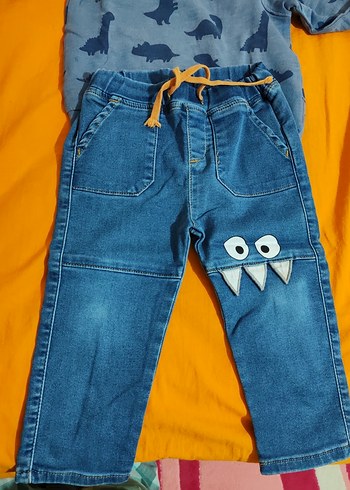 LC Waikiki Mavi Denim Bebek Erkek Takım